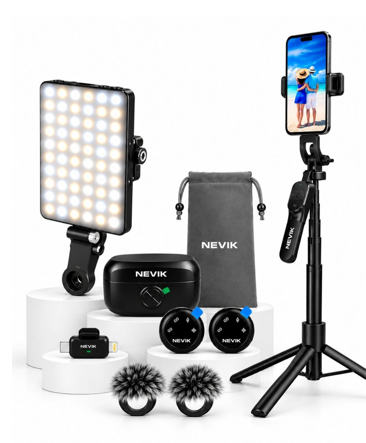 Kit Iniciación — Nevik A20 + Trípode NK-1 + Selfie 5W
