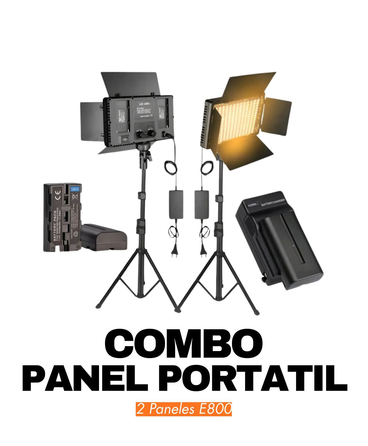 COMBO PANEL E800 CON BATERÍAS