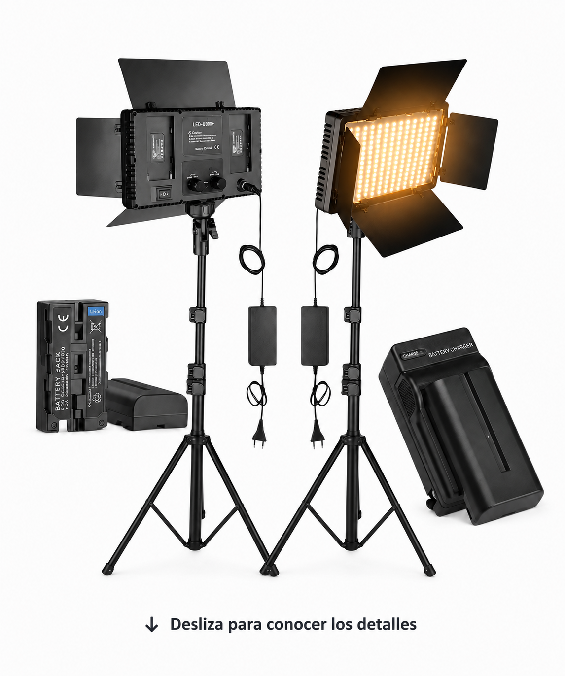 COMBO PANEL E800 CON BATERÍAS